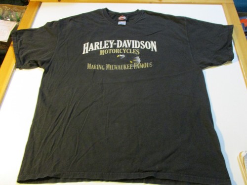 HARLEY DAVIDSON MOTORCYCLES 1903 COTATI, CA MAKING MILWAUKEE FAMOUS T-SHIRT 2XL - Picture 2 of 12