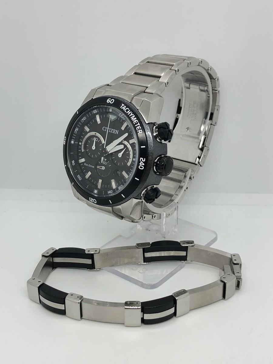 Citizen Eco-Drive Silver 43mm Men's Watch 10ATM Chronograph Citizen Eco-Drive Silver 43mm Men's Watch 10ATM Chronograph