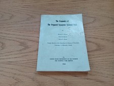 The Economics Of The Proposed Voyageurs National Park Richard O Sielaff 1964