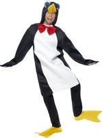 Smiffy's Penguin Costume With Bow Tie - Adult, One Size Smiffy's Penguin Costume With Bow Tie - Adult, One Size