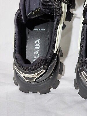 PRADA Cloudbust Thunder Knit / Men's Sneaker Shoes Black And PRADA Cloudbust Thunder Knit / Men's Sneaker Shoes Black And