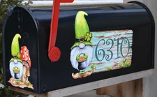 Mailbox Magnet Partial Cover Gnome Custom Address Sign St. Patrick's Day Decor