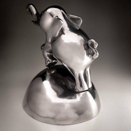Large vintage Performing Circus Elephant Cast Aluminium Heavy Home Decor - Picture 8 of 14