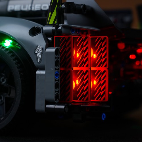 LocoLee Lichtset für Lego 42156 Technic Peugeot 9X8 24H Le Mans Hybrid Hypercar - Bild 10 von 14