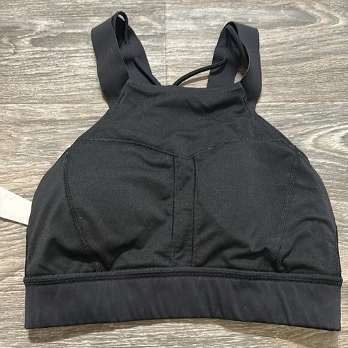 Lululemon Strong at Heart Sports Bra Medium Support C/D Cup Black Size 6 - Picture 8 of 10