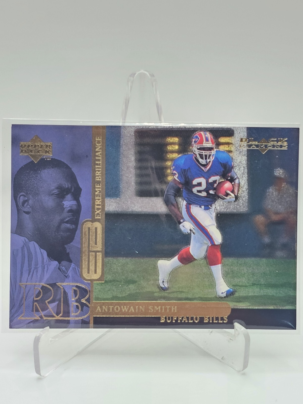 1998 Upper Deck Black Diamond Extreme Brilliance #B11 Antowain Smith /23