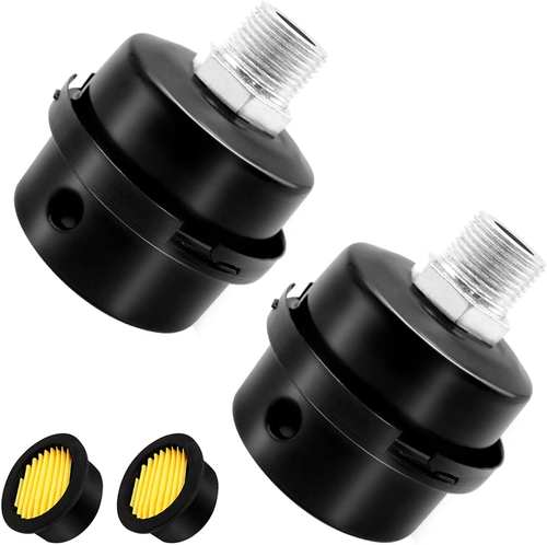 2Pcs 1/2" Thread Air Compressor Silencer,Air Compressor Intake Filter Sound Muff - 第 1/12 張圖片