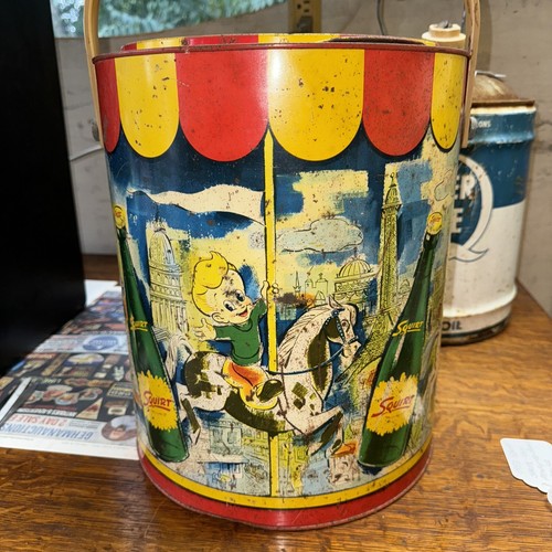1953 SQUIRT MERRY-GO-ROUND COOLER-SPRITE BOY - Picture 15 of 16