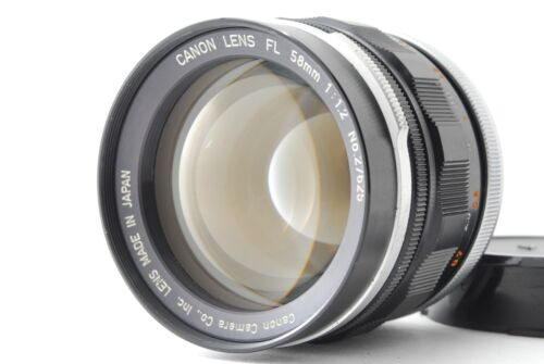 【EXC+++++ SIN AMARILLAMIENTO】Lente de cámara estándar Canon FL 58mm f/1.2 MF de JAPÓN - Imagen 2 de 12