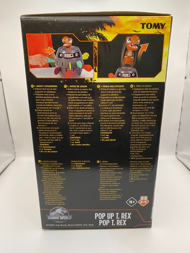 Jurassic World - Tomy Pop Up T-Rex Game *Official* Brand New - Picture 2 of 2