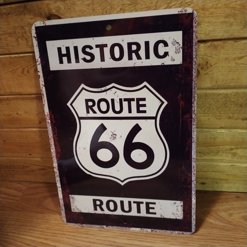 Historic Route 66 Metal Poster Sign - Replica Design - Picture 3 of 3