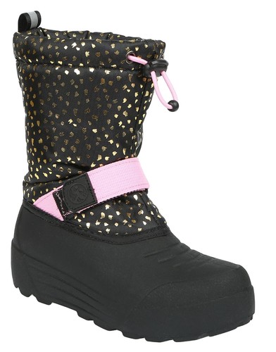 Northside Frosty Insulated Winter Snow Boots~Girls 11 or 12~NEW~Gold/Black/Pink - Imagen 1 de 6