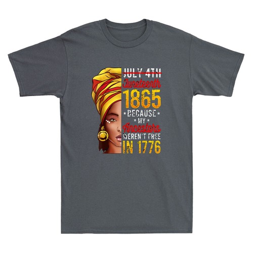 Camiseta Juneteenth Mujeres Juneteenth Camisas Afroamericanas Vintage Unisex - Imagen 4 de 8
