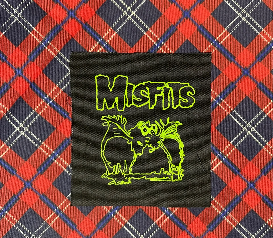 Misfits "Bat" DIY Patch- Punk Crust Black Flag Off Leftover Crack