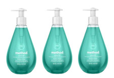 3 x Method Gel Hand Wash WATERFALL 12 oz Pump Bottle Natural Limited Edition
