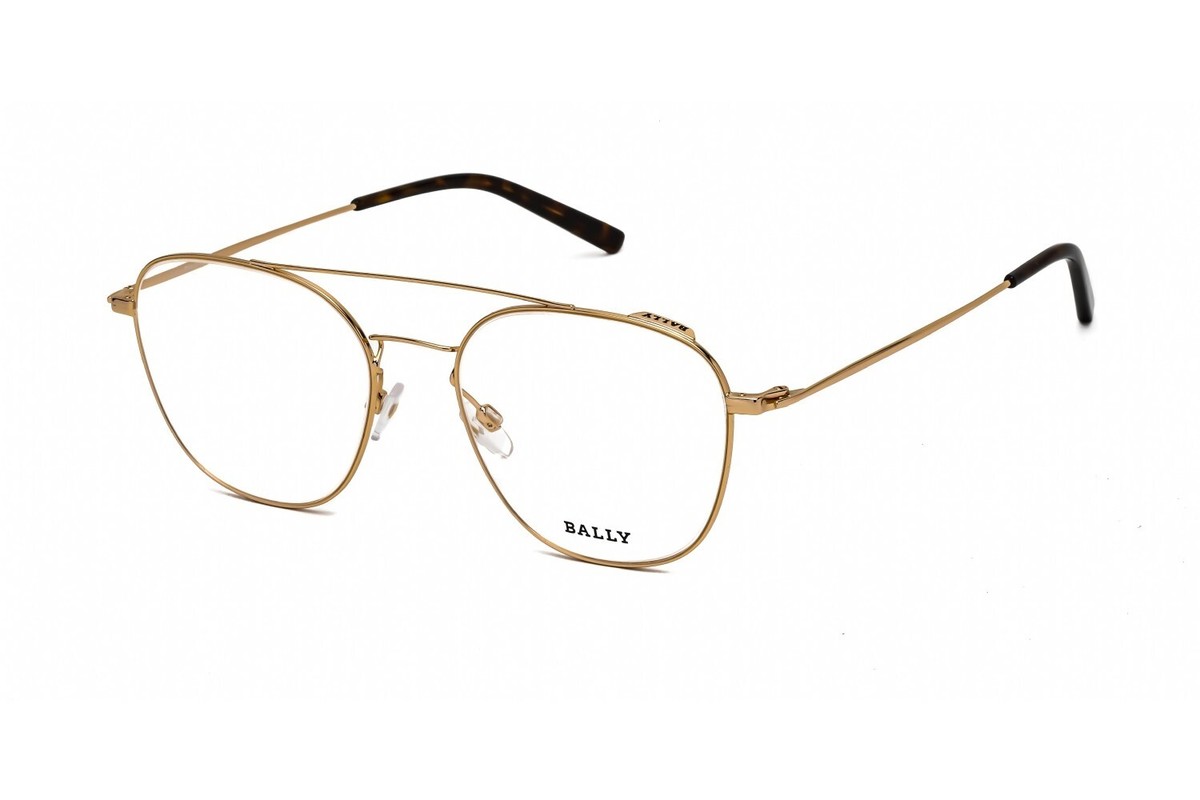 New Bally BY5005-D 030 Pilot Shiny Deep Gold Asian Fit