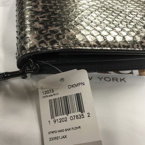 Coach Striped Mixed Snakeskin Foldover Crossbody Clutch - NWT - Picture 12 of 12