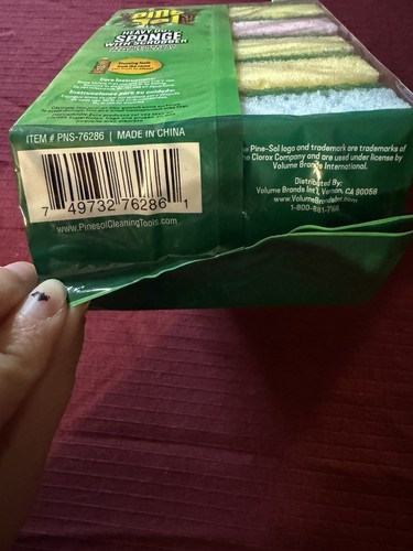 New Pine-Sol Heavy Duty Sponge W/ Scrubber Pack Of 5 New Kitchen Cleaning - Picture 5 of 5