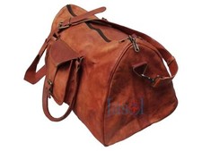 Bag Leather Travel Duffle Weekend Men Luggage Vintage Gym Overnight S Genuine
