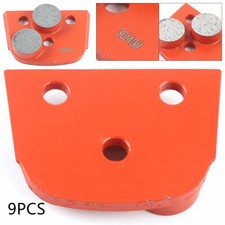 9Pcs Diamond Grinding Wheels Discs Concrete Leveling 30/40 Grits Medium Bond