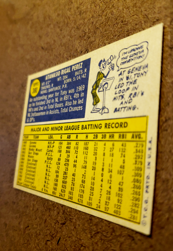 Vintage 1970 Topps TONY PEREZ MLB Baseball Trading Card #380 Cincinnati Reds HOF - Picture 7 of 9
