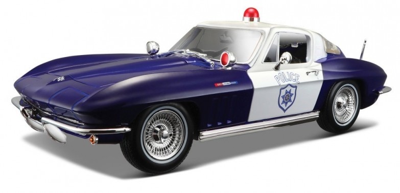 Chevrolet Corvette Police 1965 blu 1 18 Maisto Chevrolet Corvette Police 1965 blu 1 18 Maisto