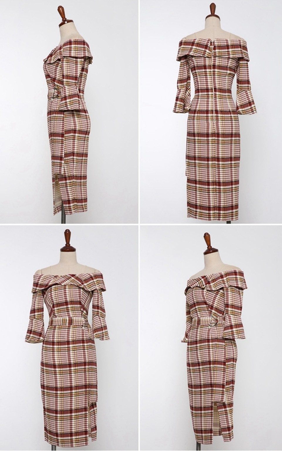 braun Weiß mustard mustard mustard plaid check designer career pin up Dita cocktail dress 10 12 61a9a9 braun Weiß mustard mustard mustard plaid check designer career pin up Dita cocktail dress 10 12 61a9a9
