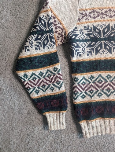 Woolrich Sweater Mens Large Christmas Winter Holiday Pullover Knit Crewneck - Picture 6 of 10