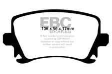 EBC Bluestuff Rear Brake Pads for VW Golf Mk5 1.4 Turbo (120 BHP) (2007 > 09)