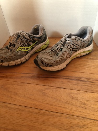 Mens Saucony Lancer 2 Size 8.5 Gray Lime Black White Running Shoes S25264-19 - Picture 2 of 5