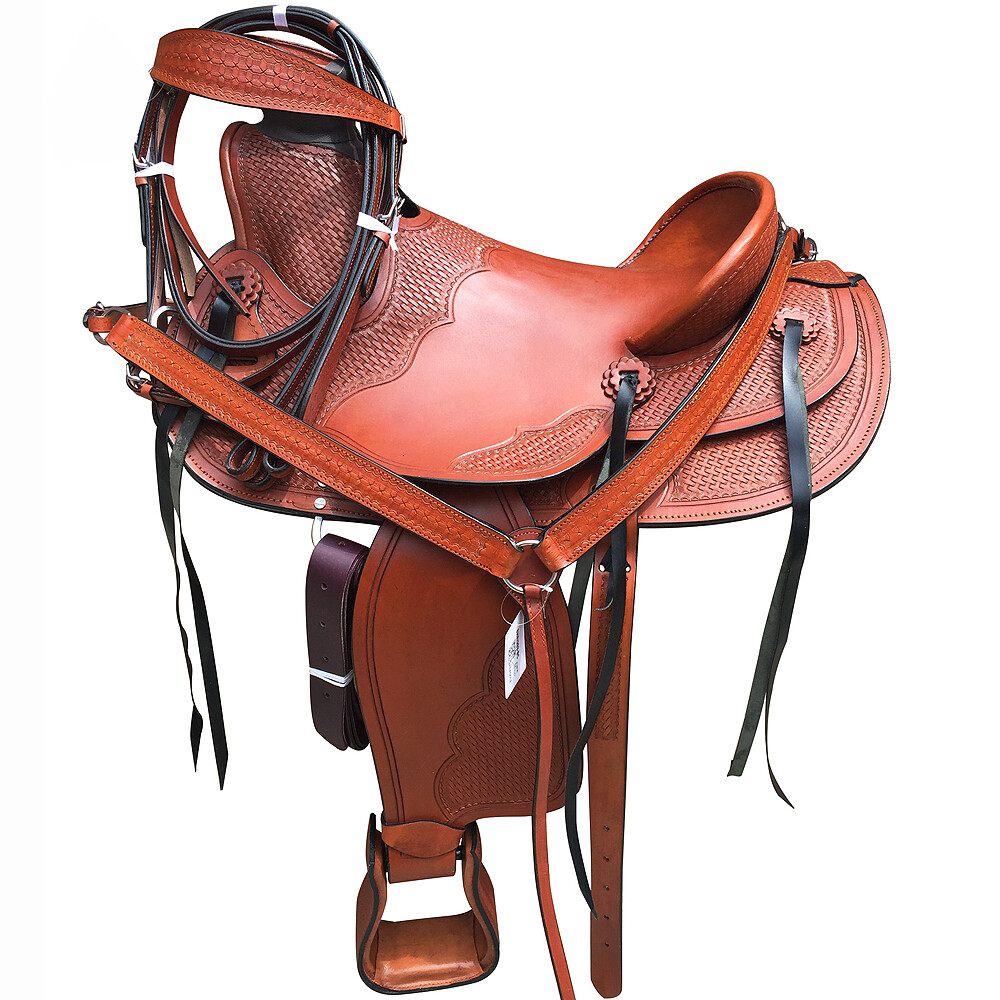 C-6-M3 M3 - 16 Great American caballo oeste Wade Rancho amarrar Trail silla Leath C-6-M3 M3 - 16 Great American caballo oeste Wade Rancho amarrar Trail silla Leath