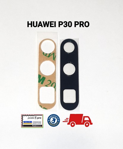 2 PCS VETRINO VETRO LENTE FOTOCAMERA POSTERIORE BACK CAMERA HUAWEI P30 P30 PRO - Imagen 4 de 4