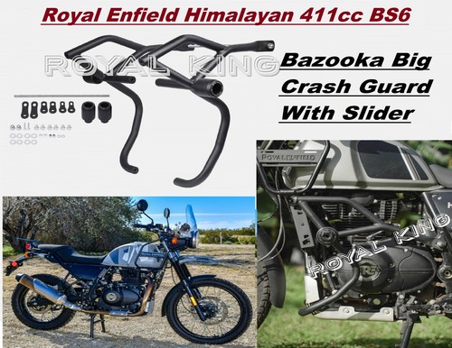 Bazuca ""Big Crash Guard con deslizador"" apta para Royal Enfield Himalayan 411 BS6 - Imagen 2 de 13
