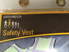 CAT Safety Vest: Lightweight + Safety Tape on Front & Back~Size 2XL~ CAT0195012X
