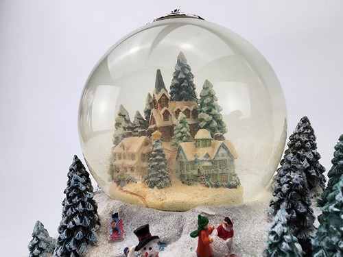 Brαdfö�rd Exchαnge Thomas Kinkade Heimreise Schneekugel mit Bewegung & Musik - Bild 12 von 16