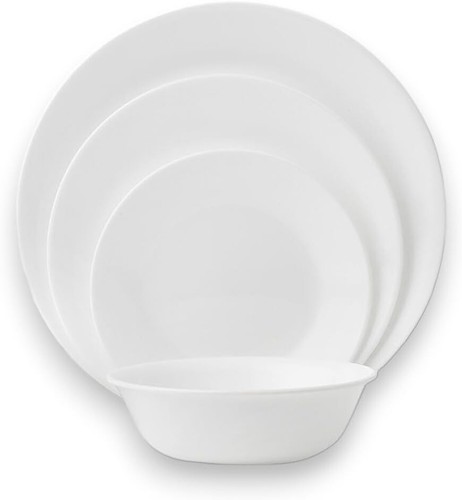 Classy Lightweight 18-Piece Dinnerware Set for 6 - Microwave & Dishwasher Safe - Picture 6 of 10