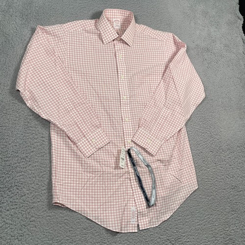 Brooks Brothers Shirt Men's 15.5 33 Traditional Fit Gingham Check All Cotton NEW - Picture 4 of 11