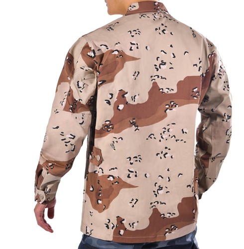BACKBONE Mens Army Military Battle Dress Uniform BDU Camouflage Top Jacket Shirt - Picture 92 of 92