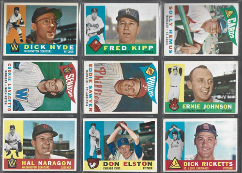 1960 Topps Baseball  Common Player Cards- Ex-Ex+ $ 1.25 Ea  "10% off in July" - Picture 7 of 16