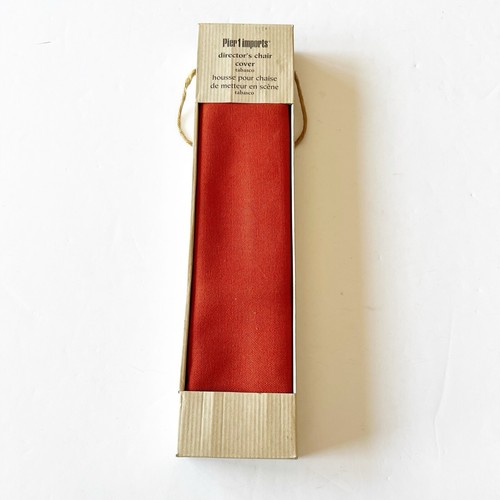 PIER 1 Directors Chair Cover Color Tobacco Autumn Orange Cotton New Old Stock - Picture 7 of 7