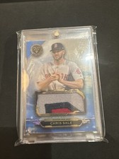 2019 Topps Triple Threads Single Jumbo Relic Chris Sale Boston Red Sox Blue /3