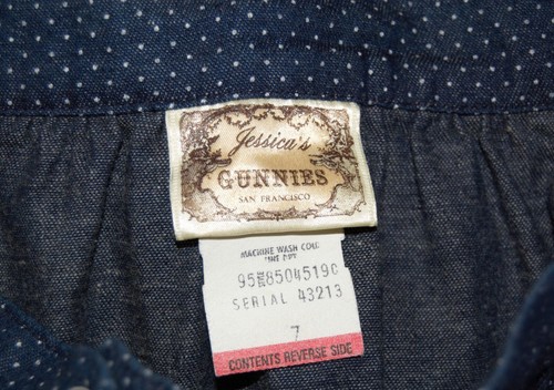 Jessica McClintock Gunnnies GUNNE SAX Blue Skirt Boho Prairie Cottage Core 7 #95 - Picture 4 of 6