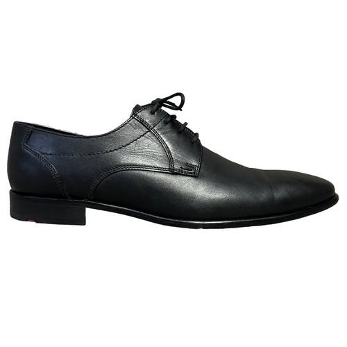 Manon Lloyd Alemania Cuero Negro Puntera Lisa Derby Blucher Zapatos de Vestir Hombres EE. UU. 11.5 - Imagen 4 de 18