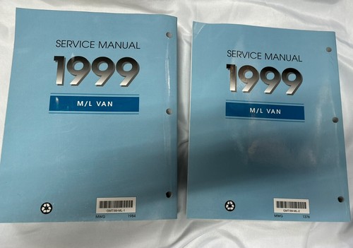 GMC Safari Van 1999 OEM Chevrolet Astro Van M/L Manual de servicio Vol. 1 y 2 libros - Imagen 5 de 13