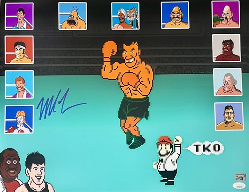 Mike Tyson signed Autogramm 16x20 Foto JSA & Mike Tyson Authentic PO #4 H