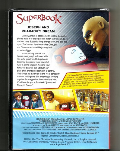 SUPERBOOK Joseph and the Pharaoh's Dream (2013, DVD) BRAND NEW: Bible: Kids - Picture 2 of 2