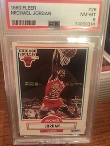 1990 Fleer Michael Jordan #26 PSA 8 NM-MT HOF 