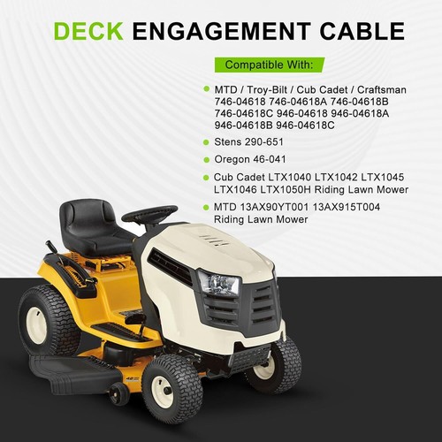 Per Cub Cadet LTX1040 LTX1042 LTX1045 LTX1046 Cavo di fidanzamento a ponte 946-04618C - Foto 2 di 8