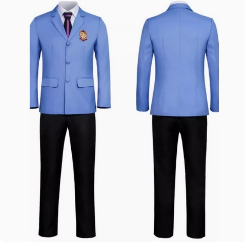 Anime Ouran High School Host Club Tamaki Suoh Escuela Juegos con disfraces Conjunto Uniforme Foto 4 de 4