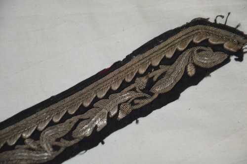 BRODERIE D'ADMINISTRATION PREFECTORALE-PAREMENT DE COL TUNIQUE DE PREFET 1872 - Picture 4 of 5